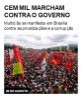 Cem mil marcham contra o governo