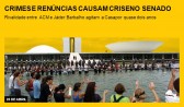 Crimes e renúncias causam crise no Senado