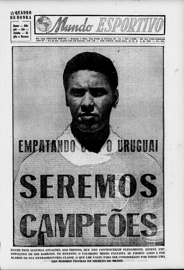 Edição dos Campeões: Uruguai Campeão da Copa do Mundo 1950