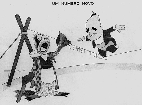   Get&uacute;lio e a Constitui&ccedil;&atilde;o de 1934,&nbsp; charge de J. Carlos, revista &ldquo;Careta&rdquo;