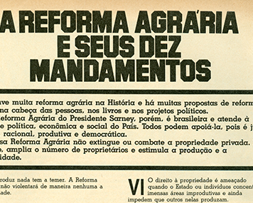 Governo cria plano de reforma agrária