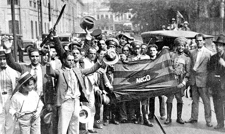  <strong> A partir do levante em Porto Alegre, manifestações se multiplicam pelo país e chegam </strong> à capital da República, tendo a bandeira da Paraíba como símbolo