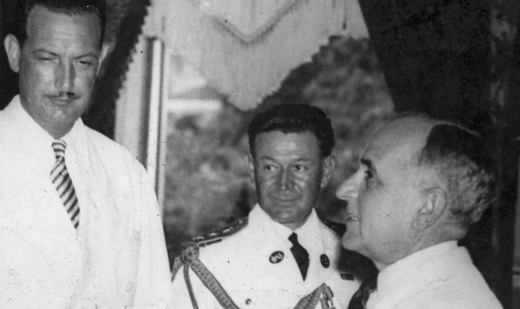  <strong> Getúlio recebe Filinto Müller </strong> no palácio do Catete, em 1939