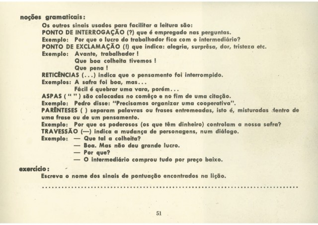   Cartilha "Viver é Lutar"  publicada em 1963