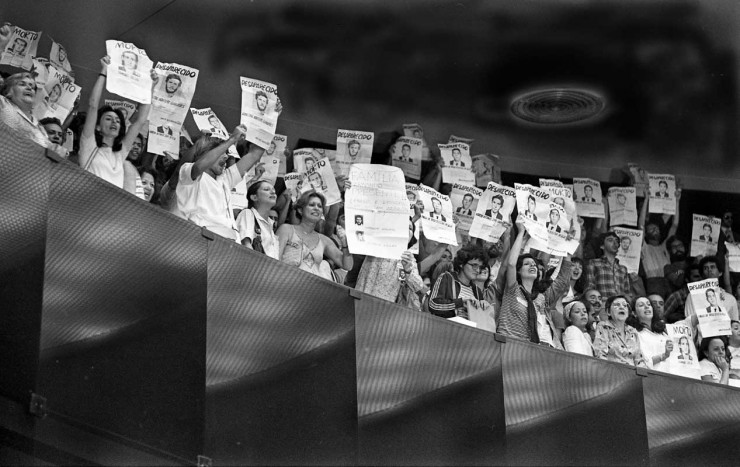  <strong> Manifestantes nas galerias</strong> do Congresso na sessão de votação do projeto de lei da anistia