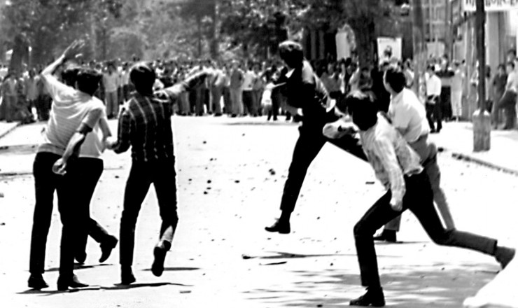  <strong> Rua Maria Antonia,</strong> no centro de São Paulo, cenário do confronto entre os estudantes da USP e do Mackenzie             