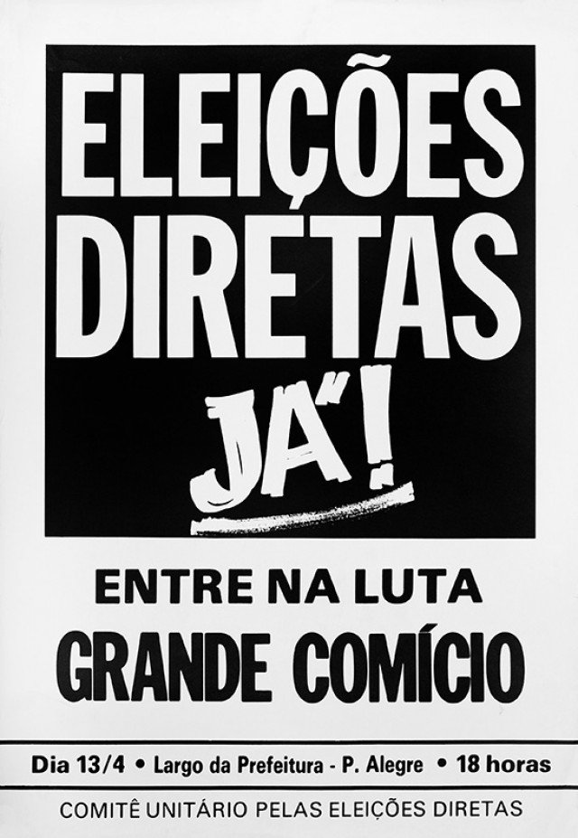  Cartaz do com&iacute;cio em Porto Alegre&nbsp;