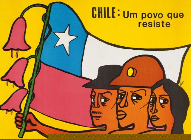  Cartaz brasileiro em apoio ao povo chileno