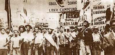 Manifestação dos Tupamaros, em Montevidéu. Crédito: Reprodução