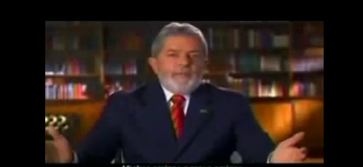  Trecho do pronunciamento em cadeia nacional do presidente Lula&nbsp;