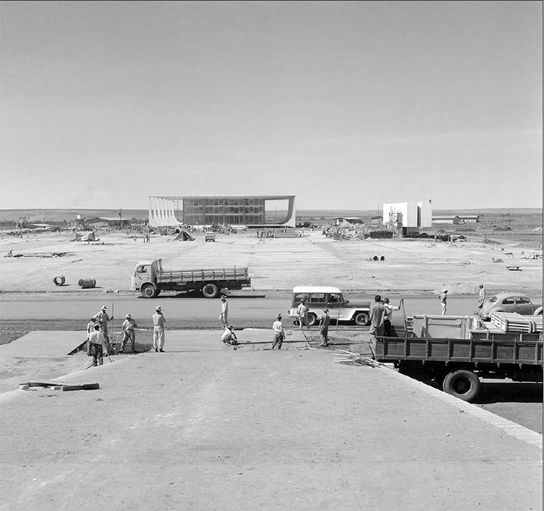 Construção da Rampa do Palácio do Planalto