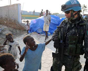 Brasil chefia missão de paz no Haiti