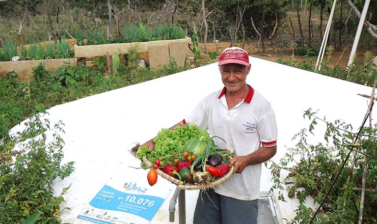  <strong> Agricultor e sua colheita: </strong> políticas de enfrentamento da seca impulsionam retorno de nordestinos para casa