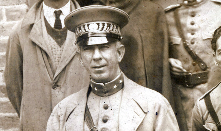  <strong> Miguel Costa, </strong> comandante da coluna Miguel Costa/Prestes, líder da Revolução de 1924 e membro da ANL, em São Paulo   