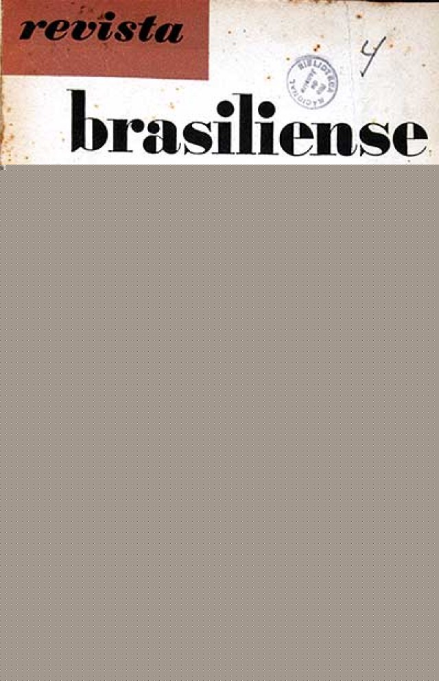   Capa da primeira edi&ccedil;&atilde;o da revista Brasiliense