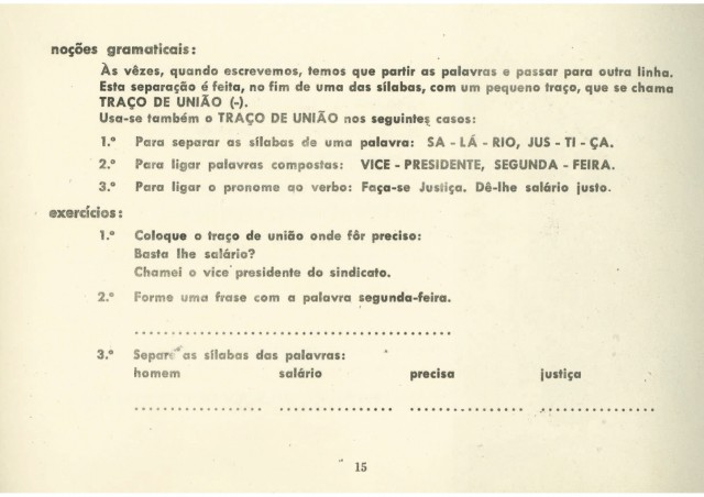   Cartilha "Viver é Lutar"  publicada em 1963