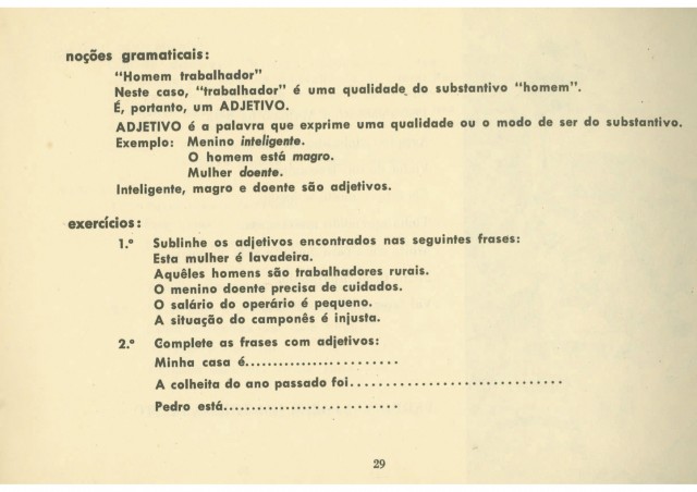   Cartilha "Viver é Lutar"  publicada em 1963