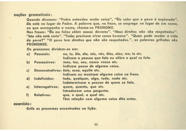   Cartilha "Viver é Lutar"  publicada em 1963