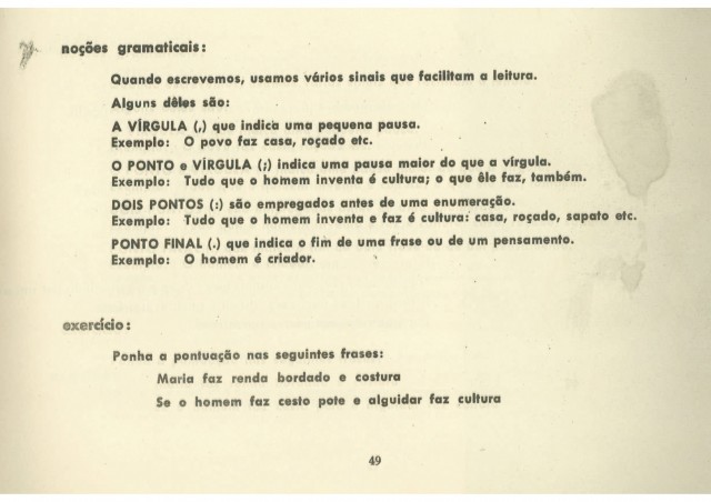   Cartilha "Viver é Lutar"  publicada em 1963