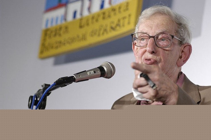  <strong> O historiador britânico Eric Hobsbawm </strong> foi considerado a estrela da primeira edição da Flip