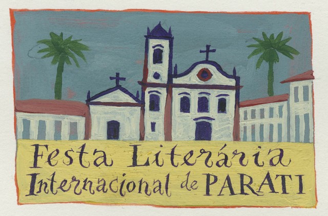  Cartaz oficial da primeira edi&ccedil;&atilde;o da Festa&nbsp;Liter&aacute;ria&nbsp;Internacional de Paraty