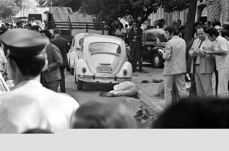  <strong> O corpo de Henning Albert Boilesen,</strong> morto por um comando guerrilheiro em São Paulo