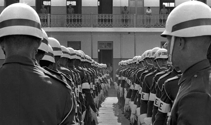  <strong> Pátio do quartel</strong> da Polícia do Exército, que abrigou o DOI-Codi carioca    